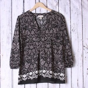 LOFT Blouse w/ 3/4 Sleeve Size Small